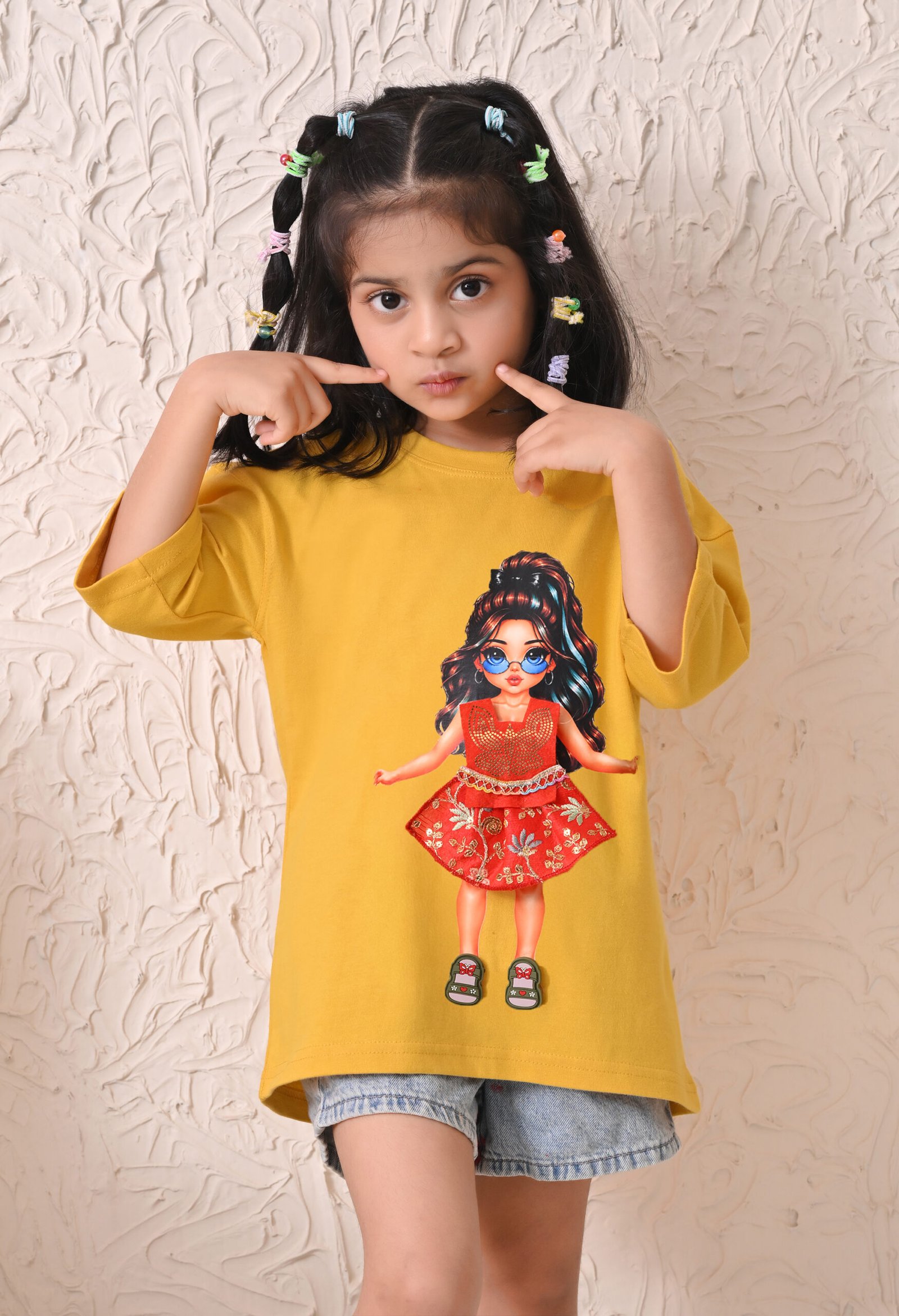 DSC_7770 Girls T-Shirt - Yellow - Image 1
