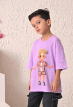 Boys T-Shirt - White Print - Image 5
