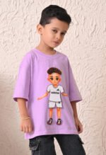 Boys T-Shirt - White Print - Image 4