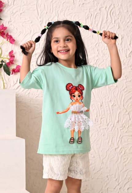 Girls T-Shirt - Sky Blue