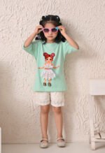 Girls T-Shirt - Sky Blue - Image 3