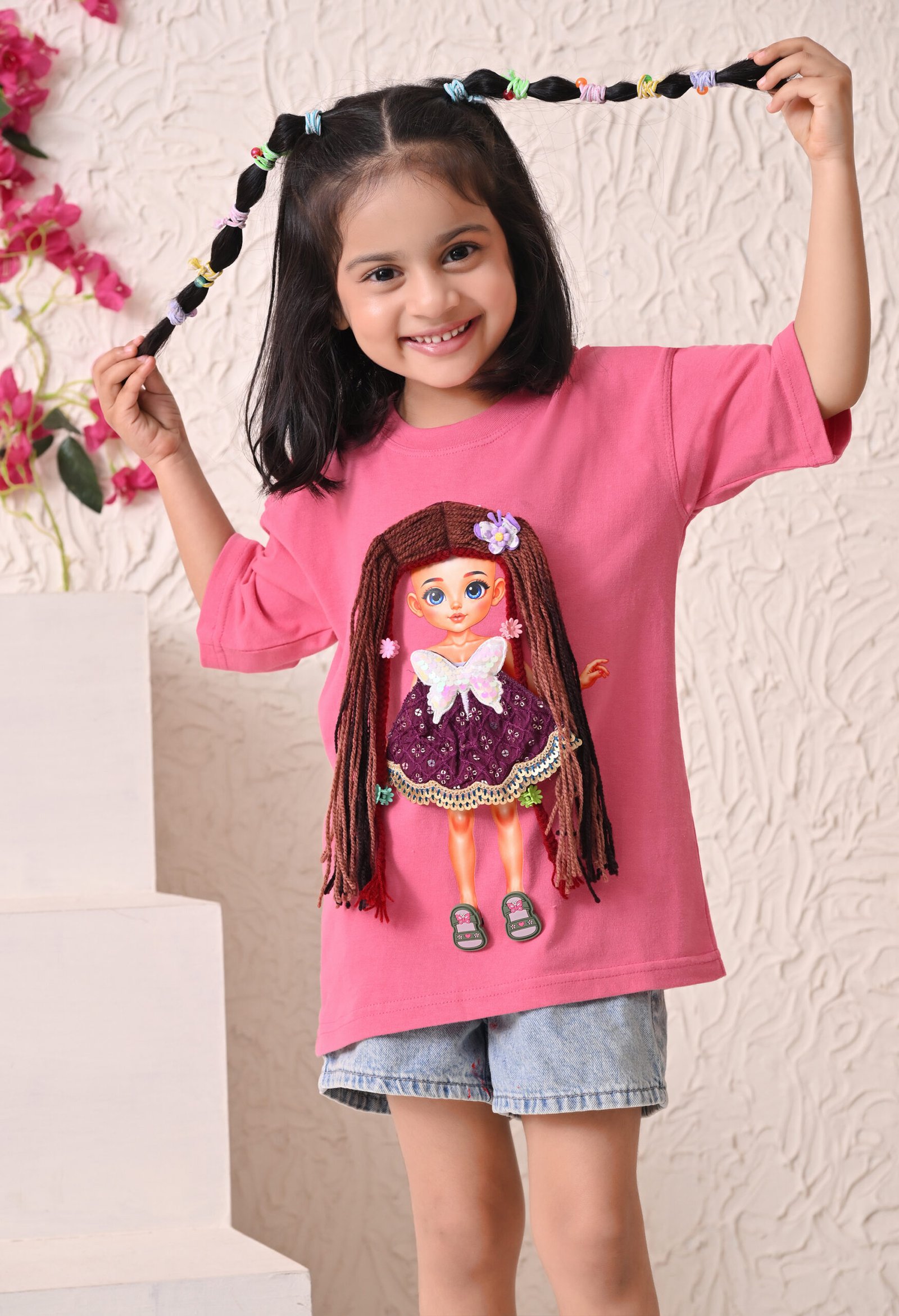 DSC_7811 Girls T-Shirt - Pink - Image 1